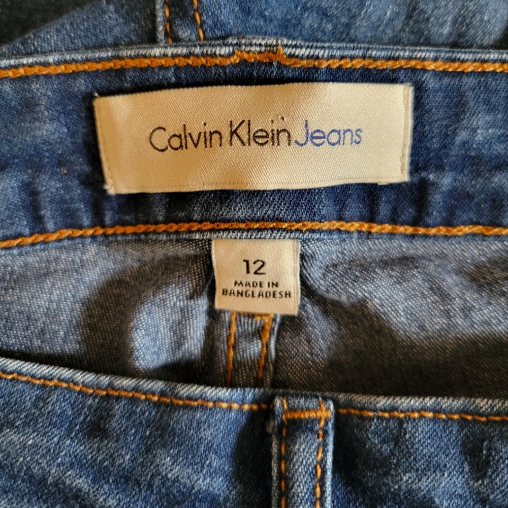 Calvin Klein Women's Blue Ankle Legging Jeans Size 12 VGUC